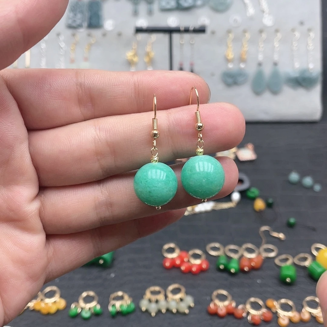 未镶嵌翡翠耳饰0087