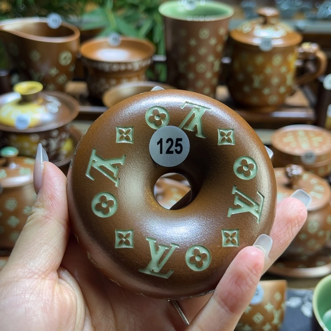 鬼***东草木灰老花甜甜圈盖置