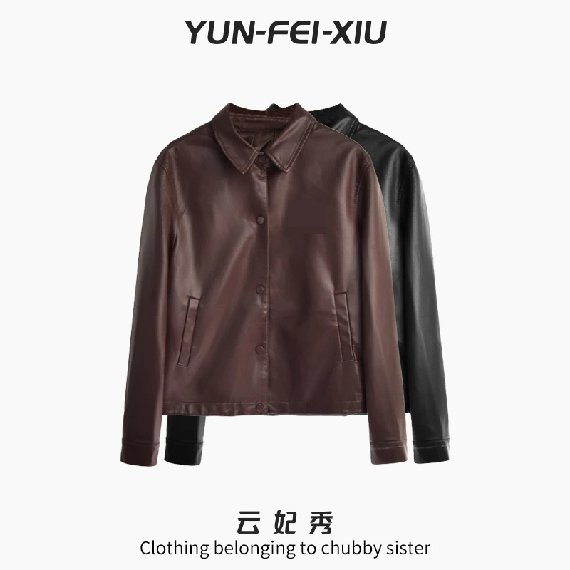 云妃秀大码女装外套百搭时尚拼接休闲气质微胖显瘦日常春季66010