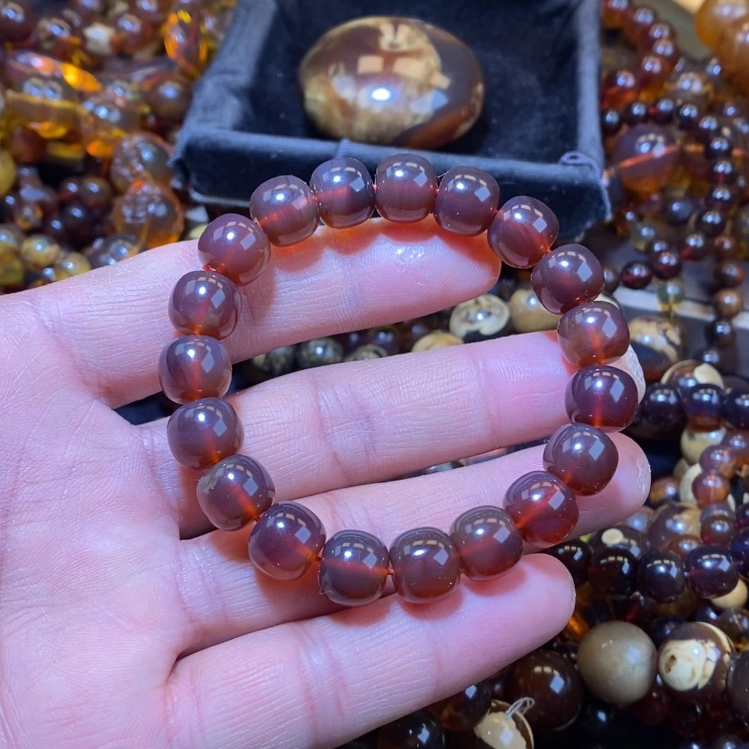 琥珀手链未镶嵌晨**鼓