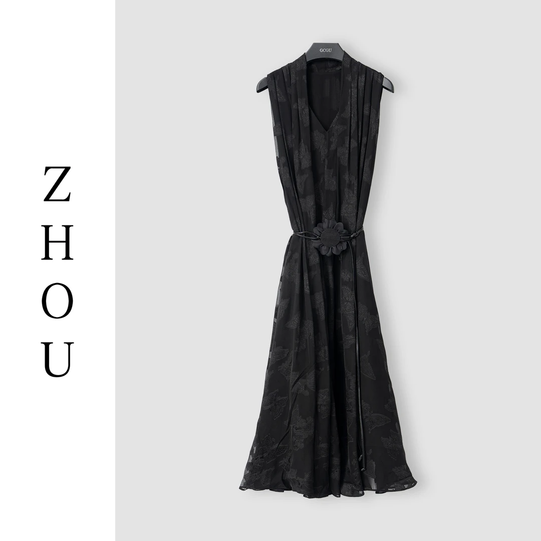 （周哥甄选）黑色连衣裙-23349