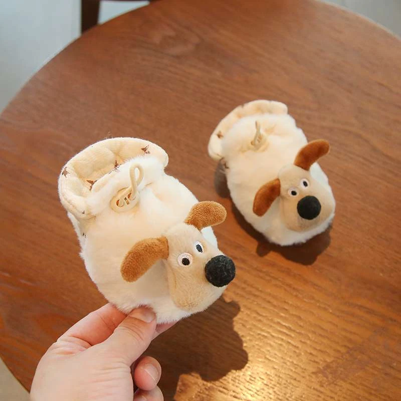 冬季0到6个月新生婴儿袜套鞋子婴幼儿步前毛毛鞋防掉宝宝棉鞋保暖