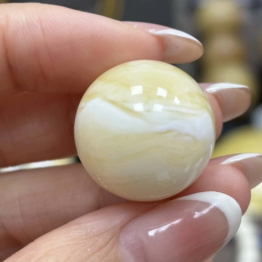 20.0mm带皮线· 小妖珠宝天然原矿琥珀蜜蜡