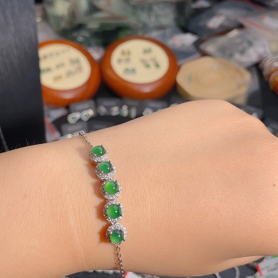 未镶嵌手链翡翠手链