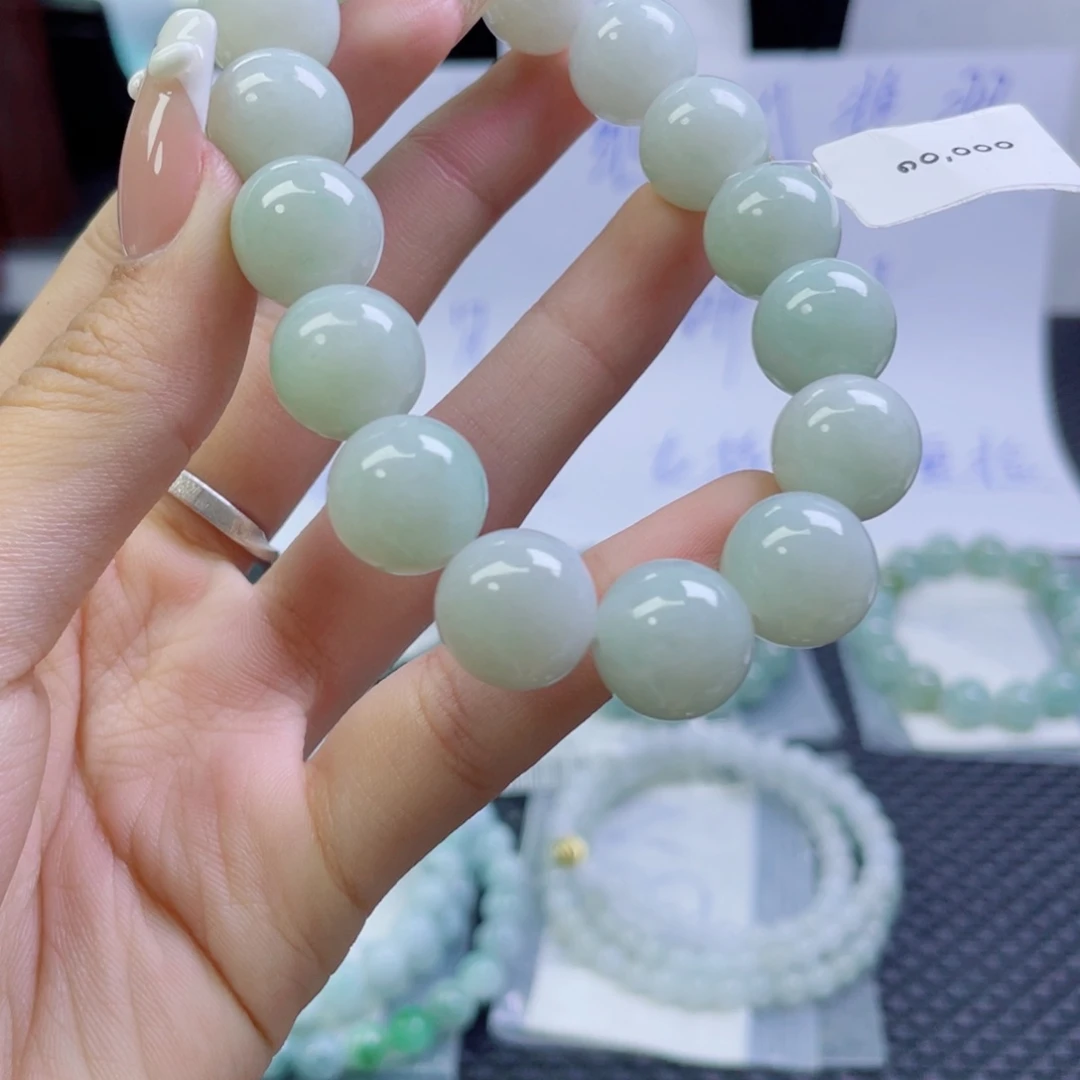 未镶嵌定制翡翠珠串