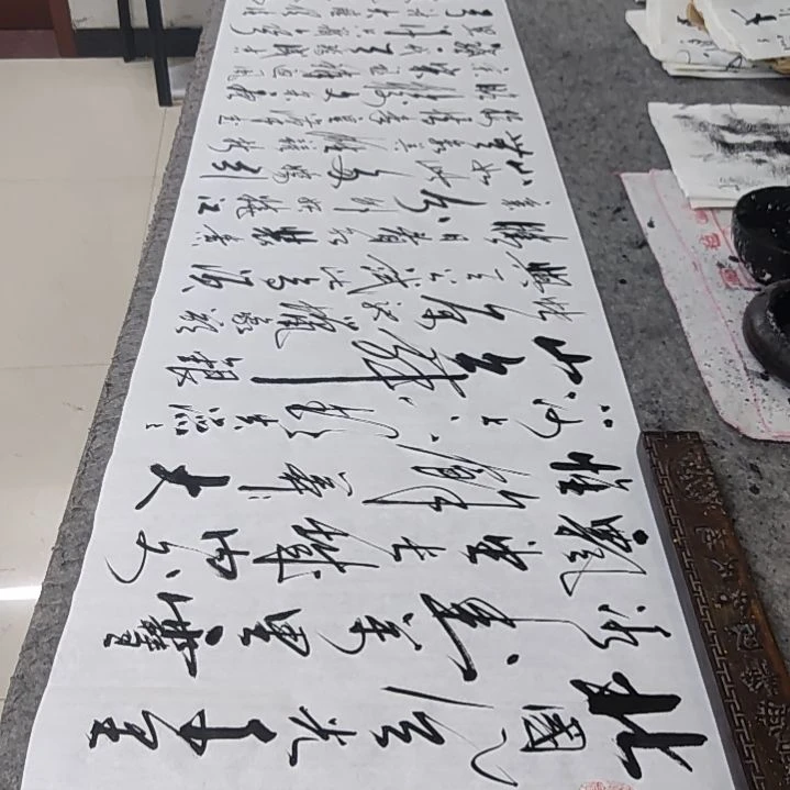 书法书法协会作品沁园春雪赠送一副观沧海