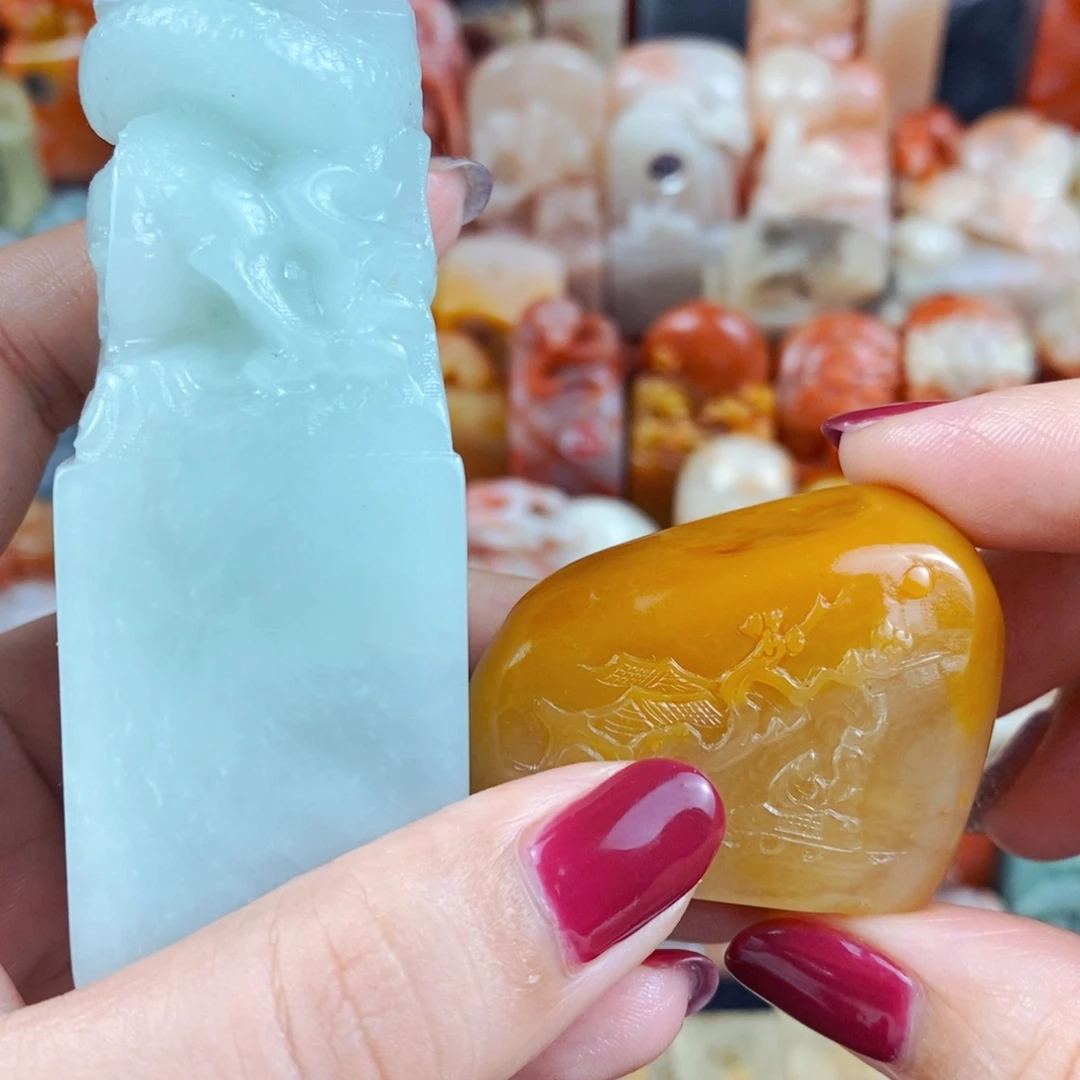 昌化石印石樂****）手工篆刻