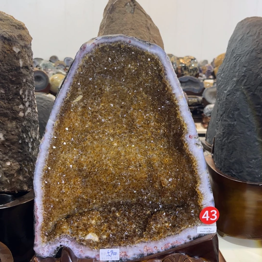 紫晶摆件未镶嵌水晶