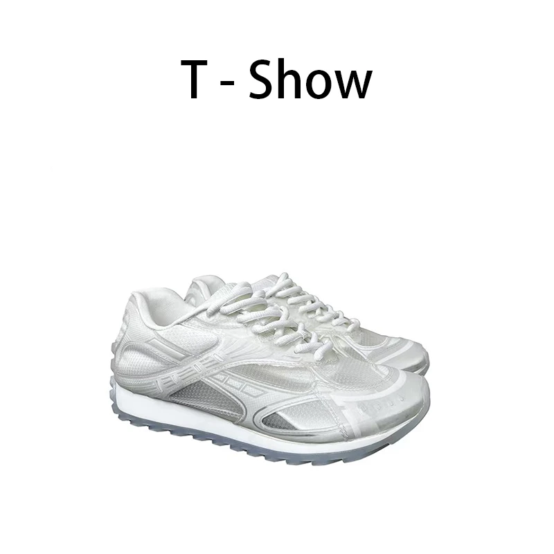 T-Show [依云]时尚百搭透气潮流网面透明orbit跑步运动鞋