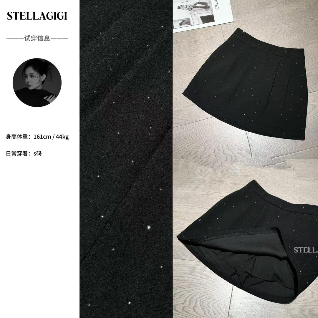 SG / 郭幂幂 AW 早春系列 精致气质满天星高腰显瘦短裙Q-20242426