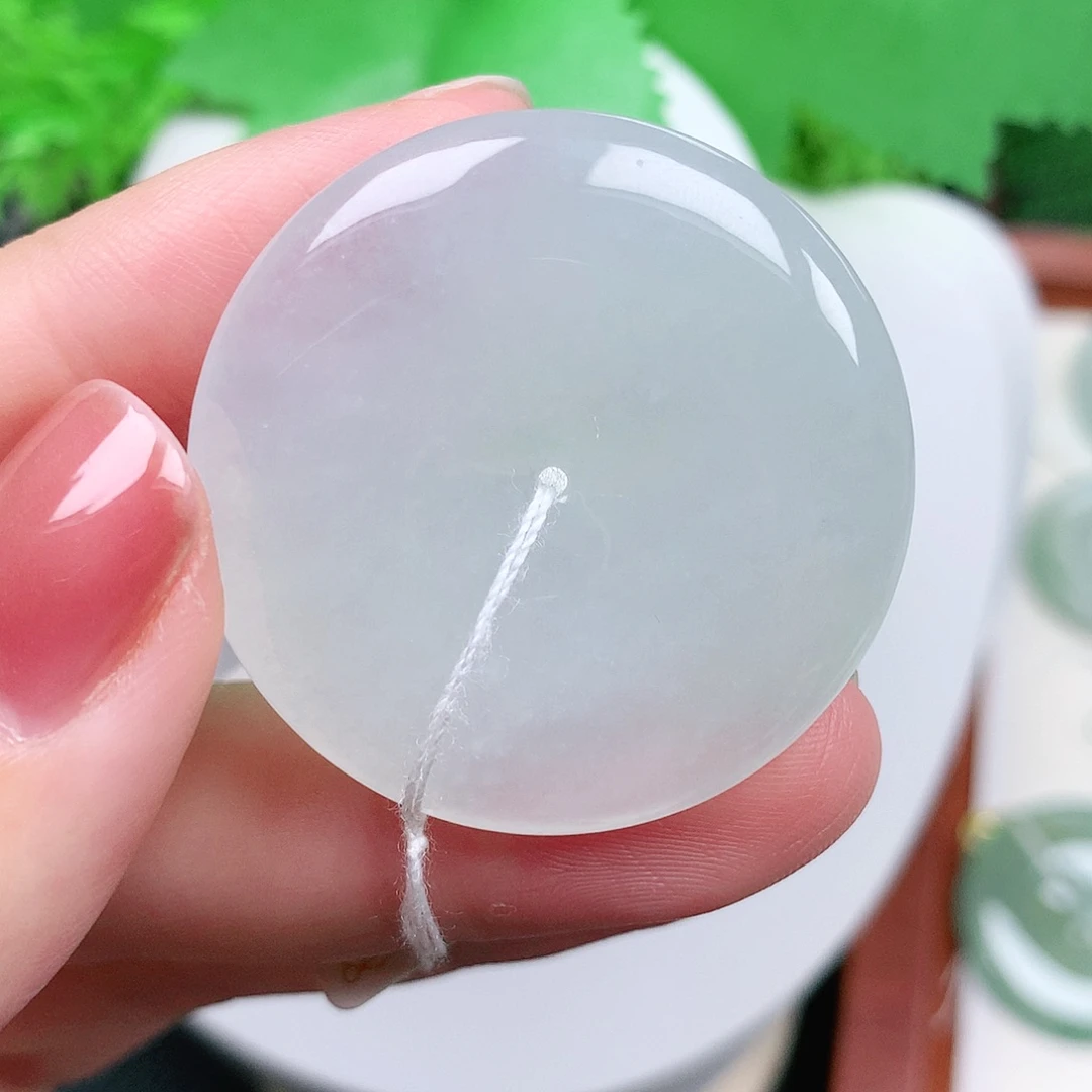 翡翠未镶嵌颈饰平安36-5.8