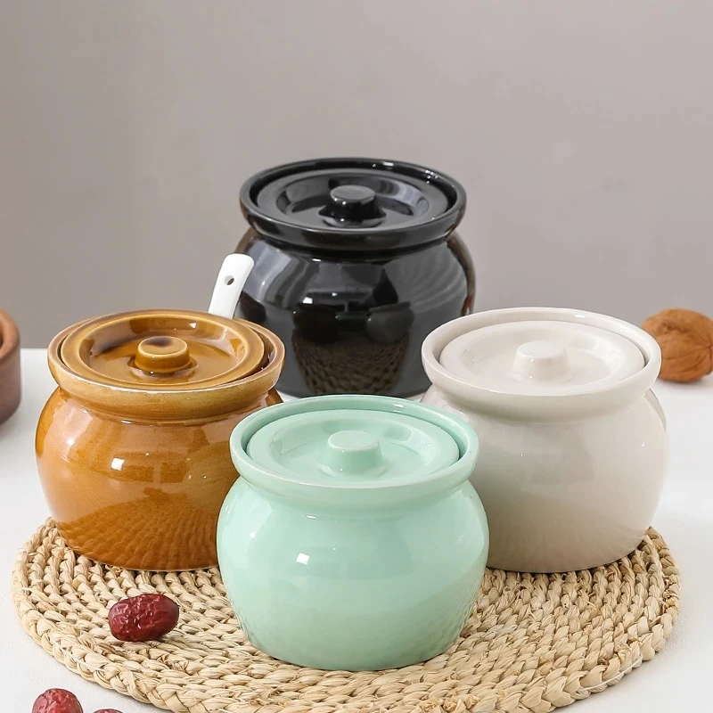 瓦罐炖盅隔水炖一人食蒸蛋炖罐汤罐中式沙县小吃小瓦罐煨汤炖盅