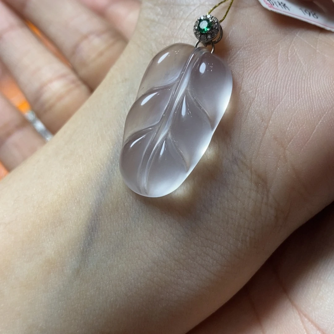 石英质玉银S925镶嵌颈饰