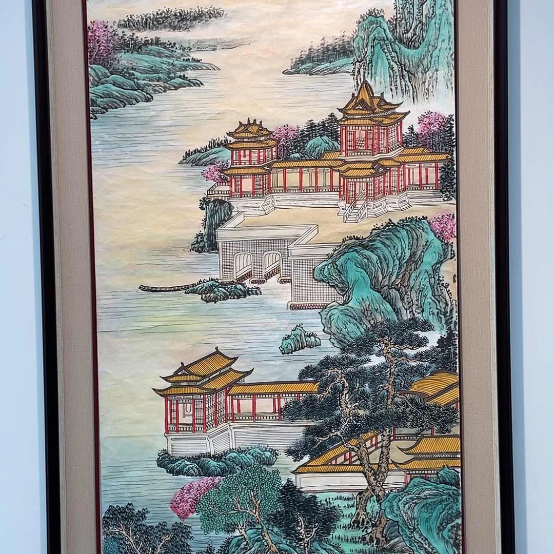 国画凌行志手绘作品