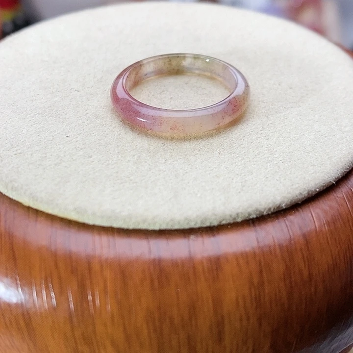 玛瑙/玉髓未镶嵌戒指A 4不退换港18内径18.2