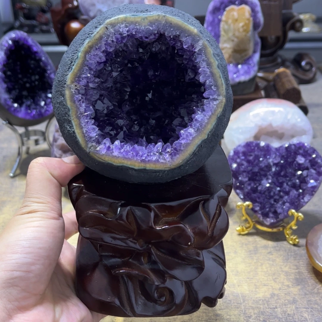 紫晶摆件未镶嵌摆件