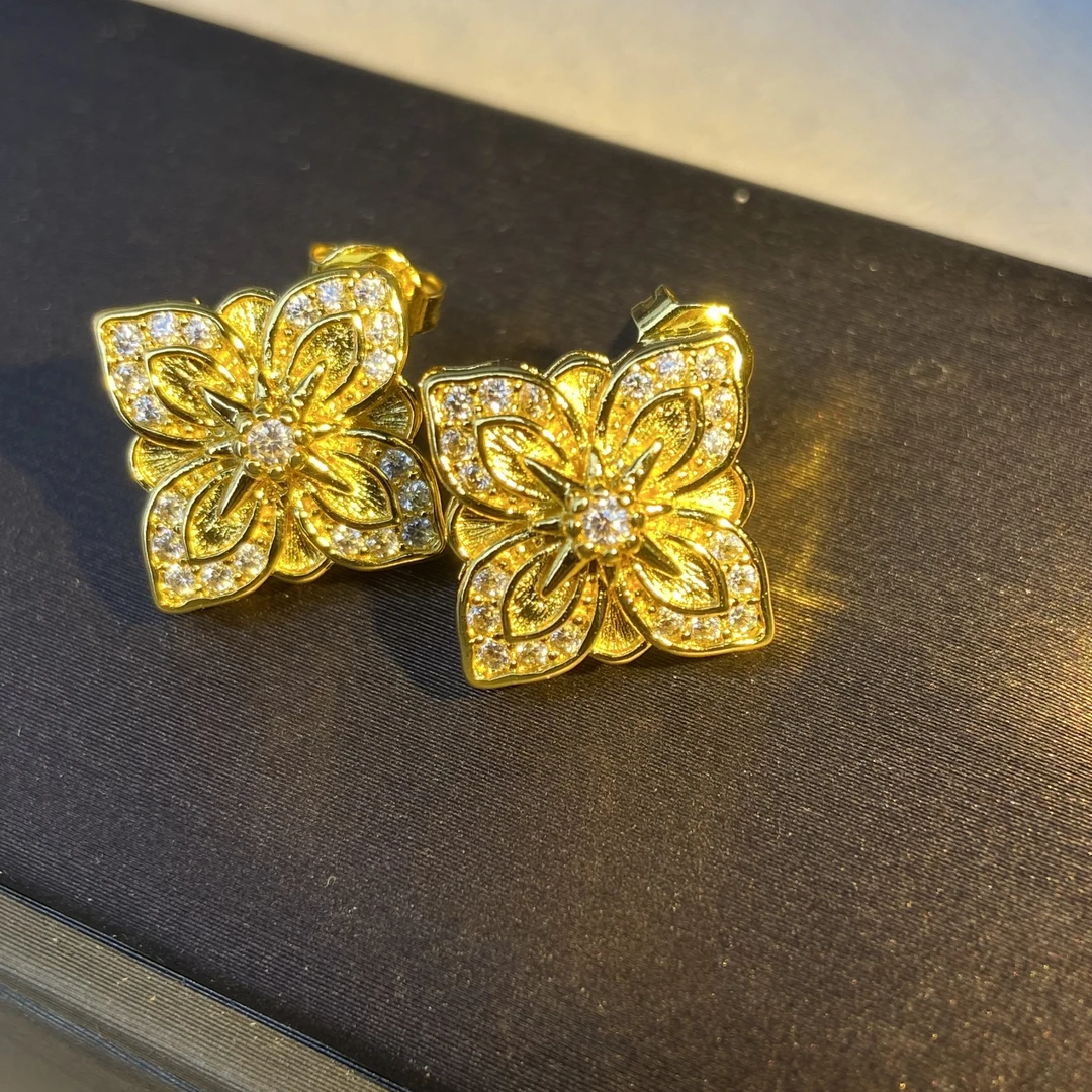 7303【耳环】轻奢精品金色女士耳环