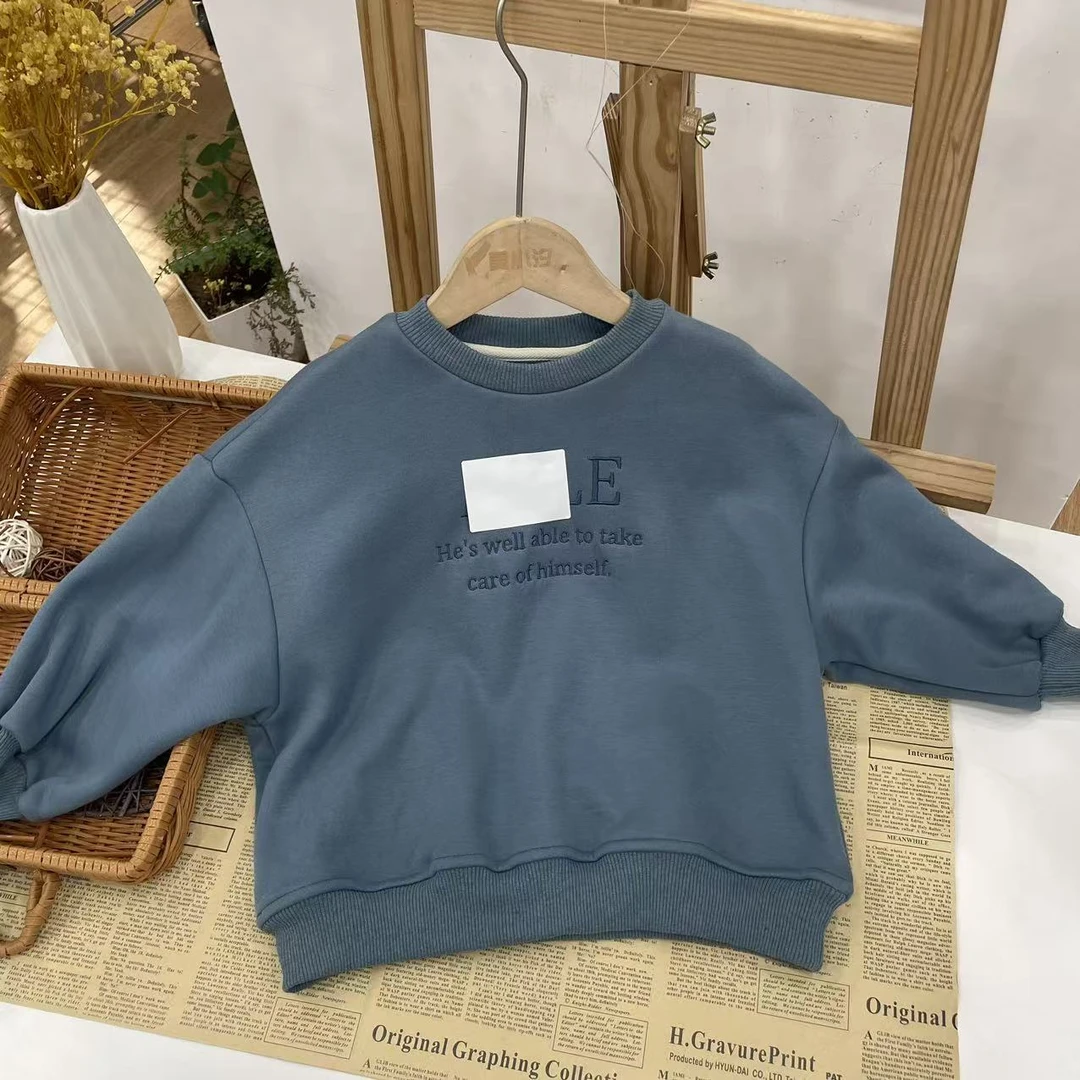 7067冬季中童加绒卫衣L