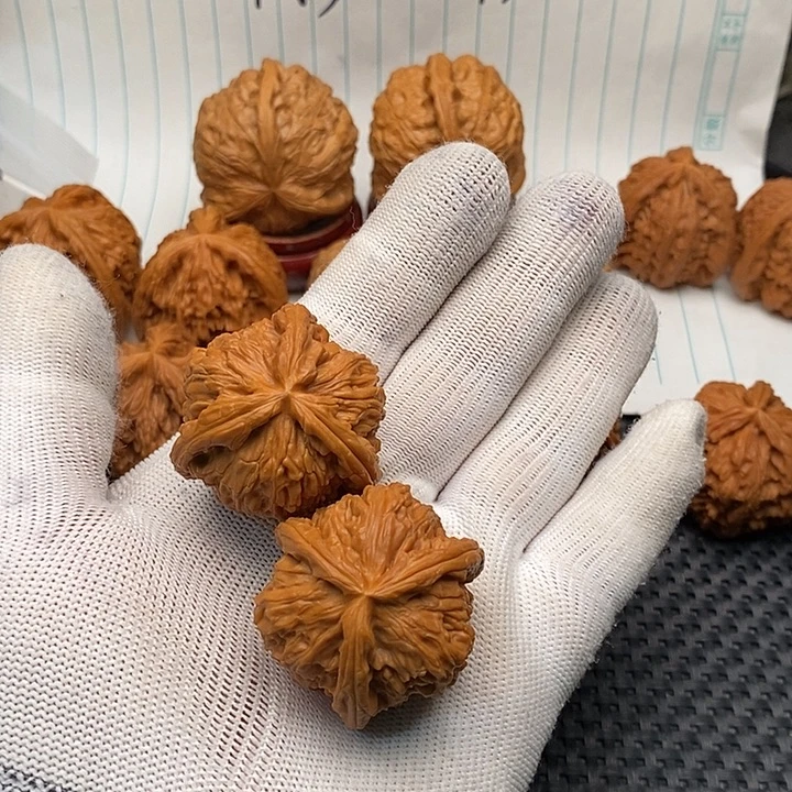 核桃手串/手链拼接白狮子10