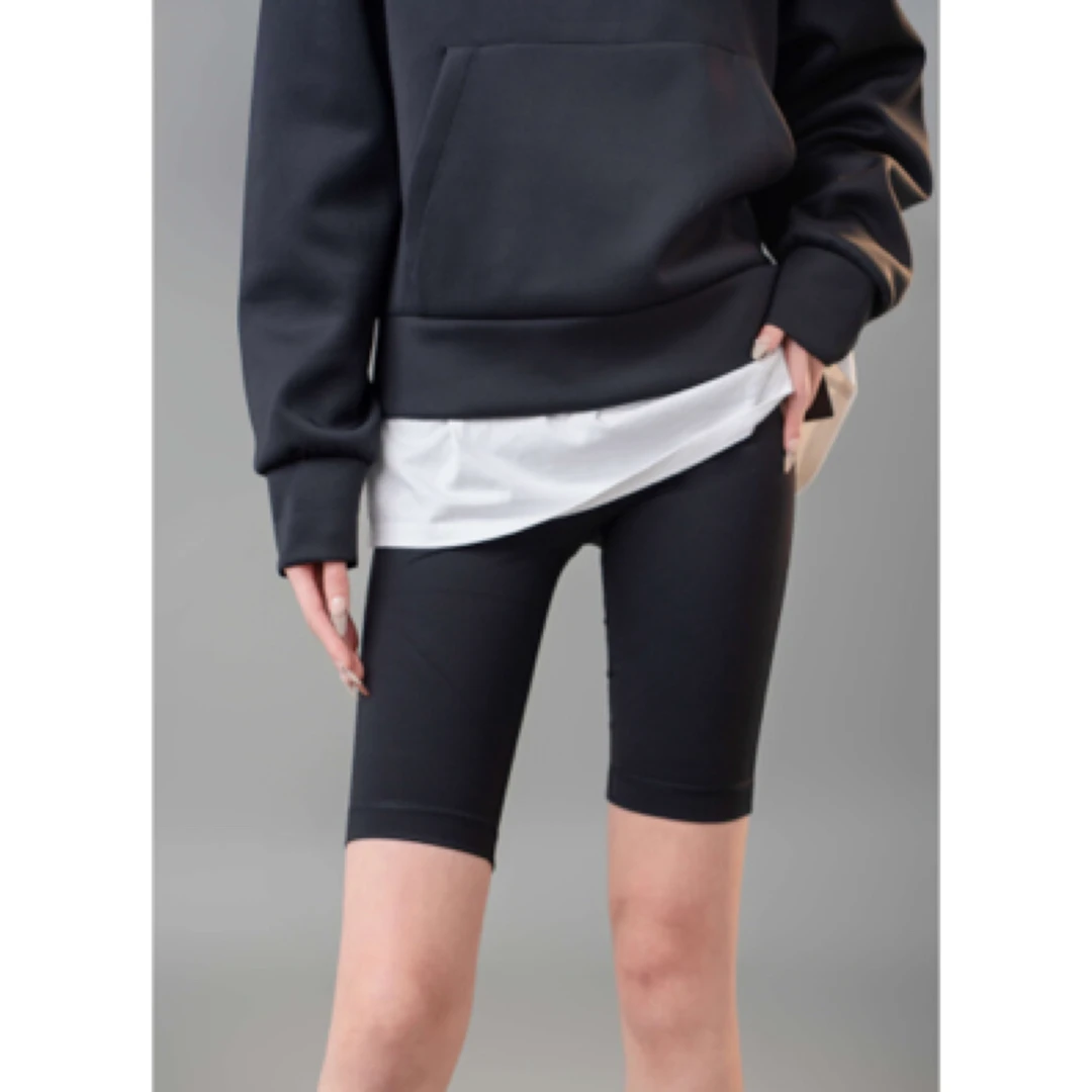 新款舒适安全防走光弹力柔软五分打底裤短裤女510030