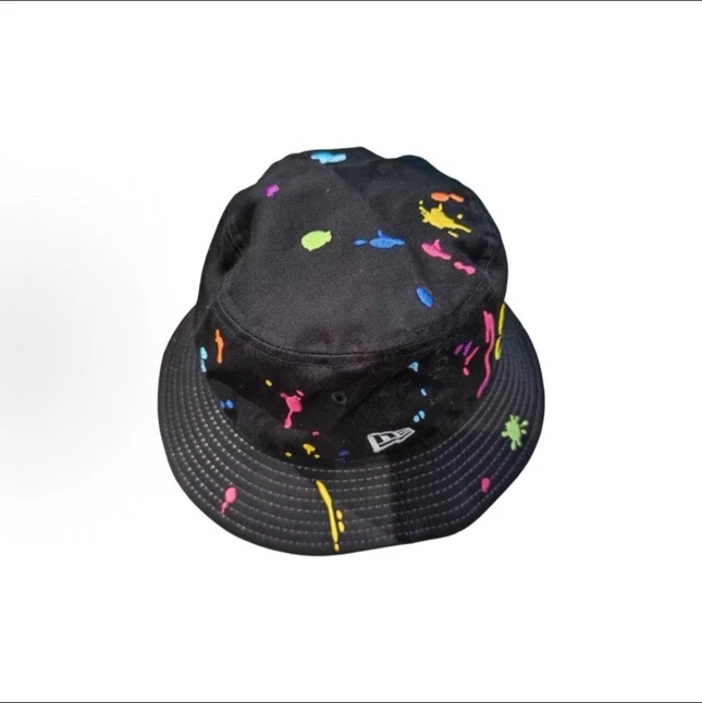 New Era 泼墨设计 - 渔夫帽 黑色 12873215