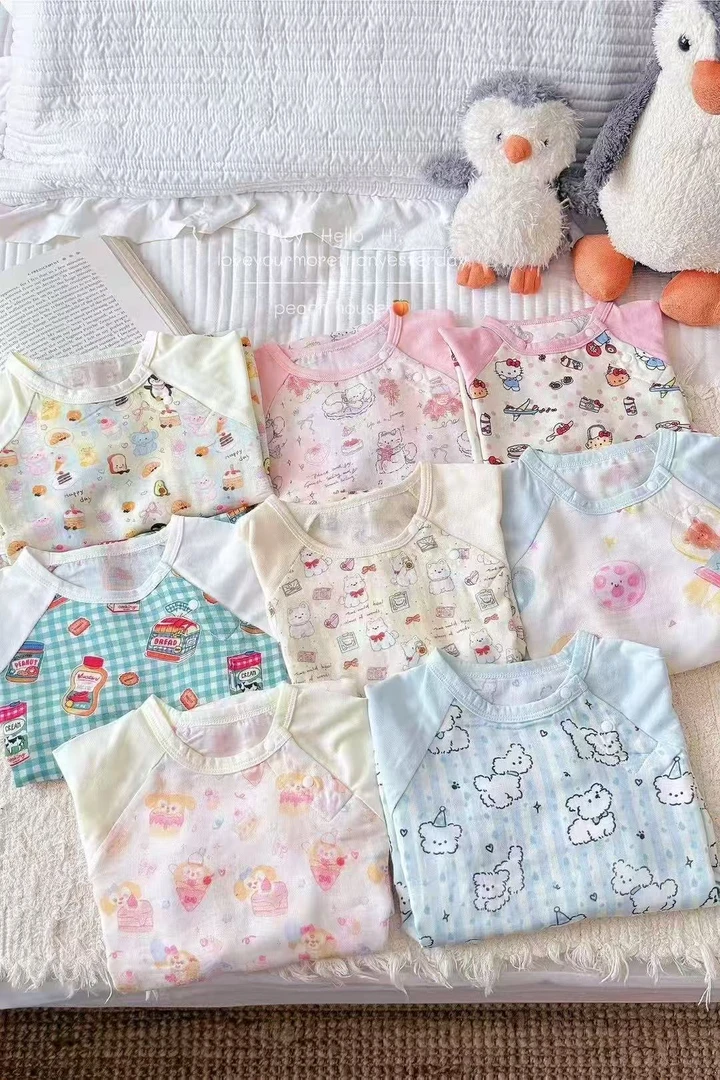 幼儿儿童睡袋宝宝一粒扣桃子家竹纤维睡袋儿童睡裙