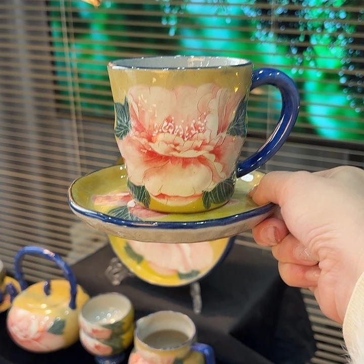 杯景德镇釉下五彩手绘陶瓷
