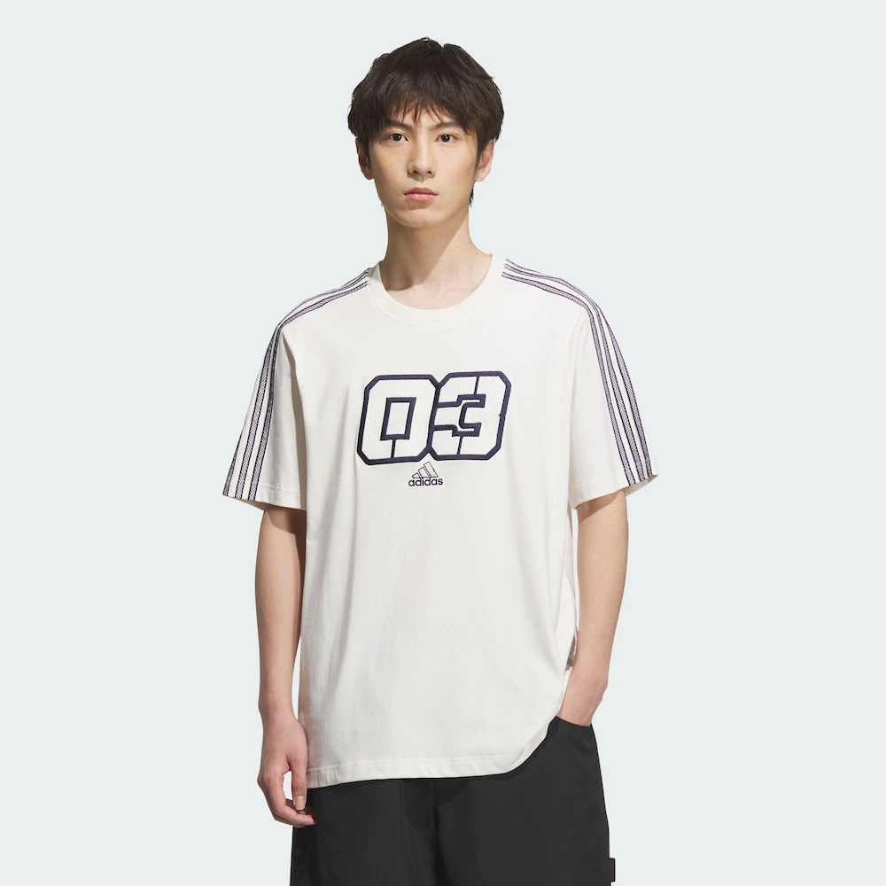 Adidas三叶草GRAPHICS T-SHIRT纯棉运动短袖圆领T恤JX2634