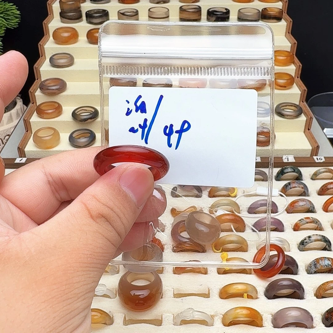 未镶嵌戒圈玛瑙/玉髓