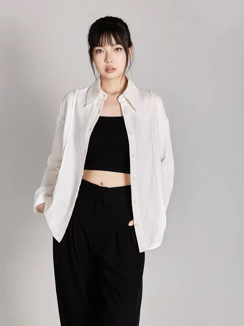【Nreed•X言】NN526-时尚女装设计感衬衣小众气质显瘦法式百搭