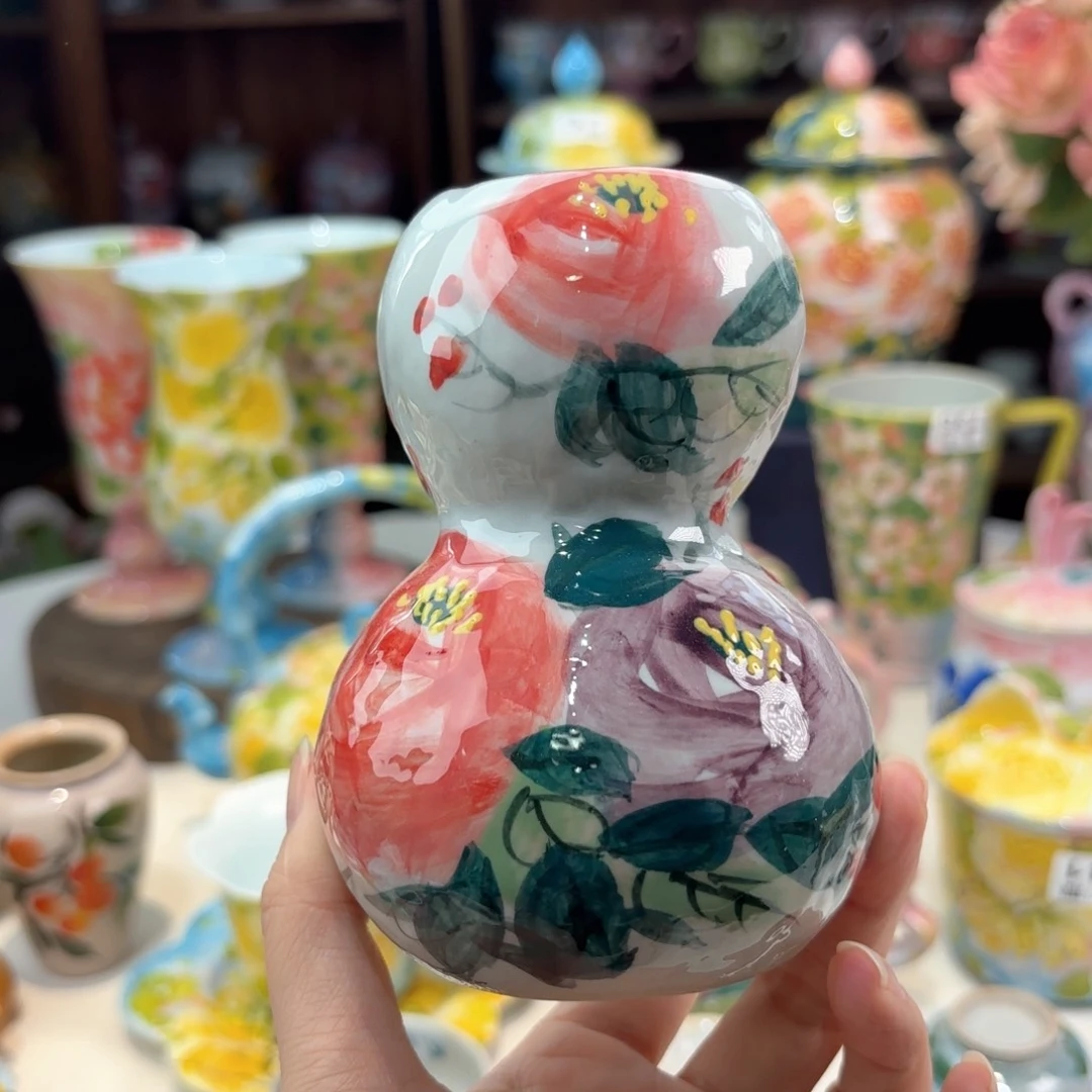 景德镇手绘高温釉下彩陶瓷茶具