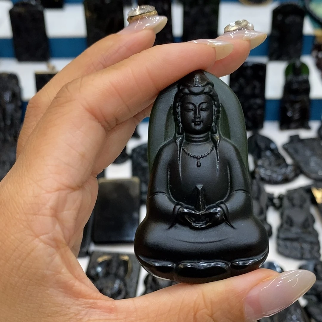 宠***）蛇纹石玉未镶嵌吊坠