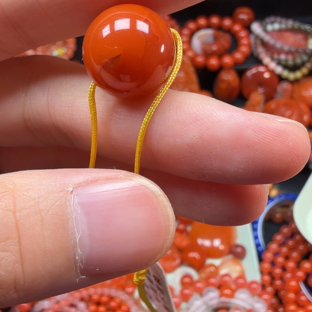 南红玛瑙未镶嵌配饰15mm