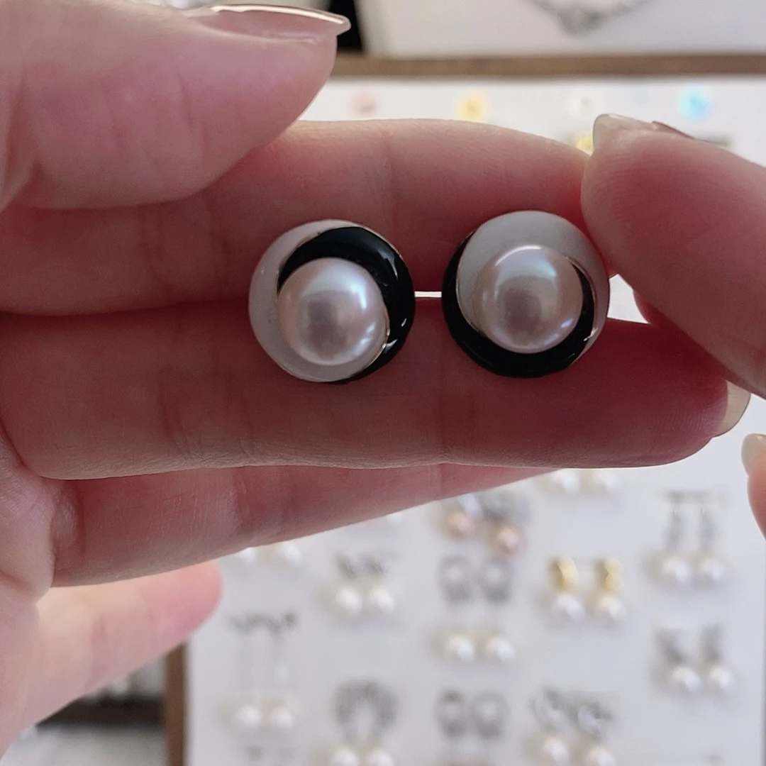 耳饰淡水珍珠合金