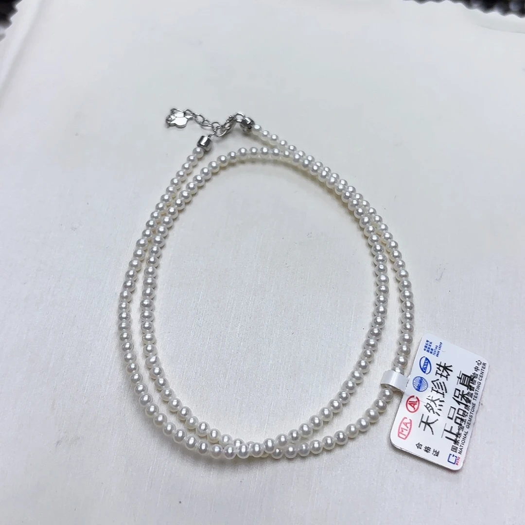 淡水珍珠未镶嵌颈饰2-3