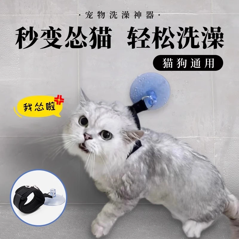猫咪洗澡神器洗猫剪指甲防抓防咬固定器宠物美容桌拴猫绳子防挣JY