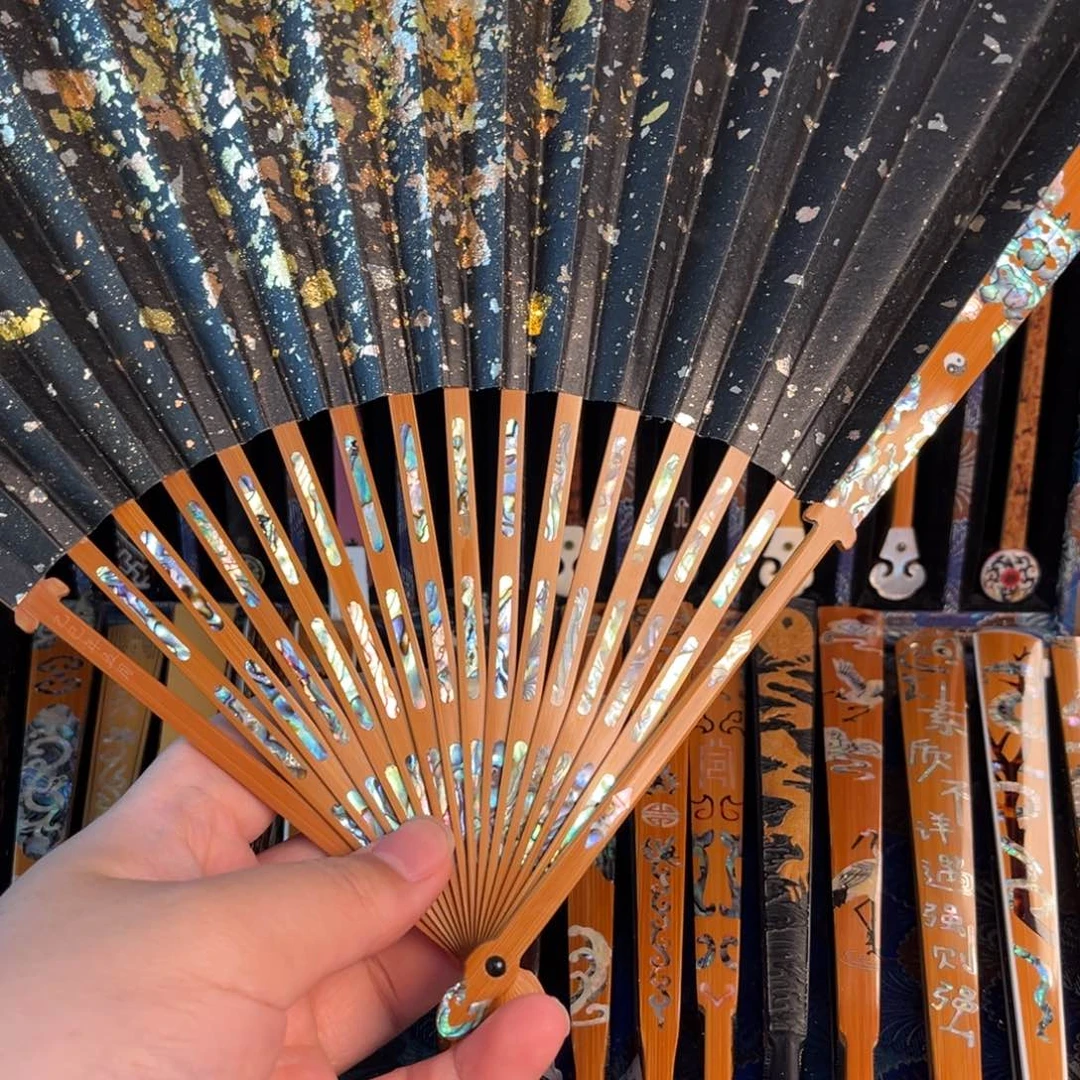扇子牛**马盛风出品文玩折扇