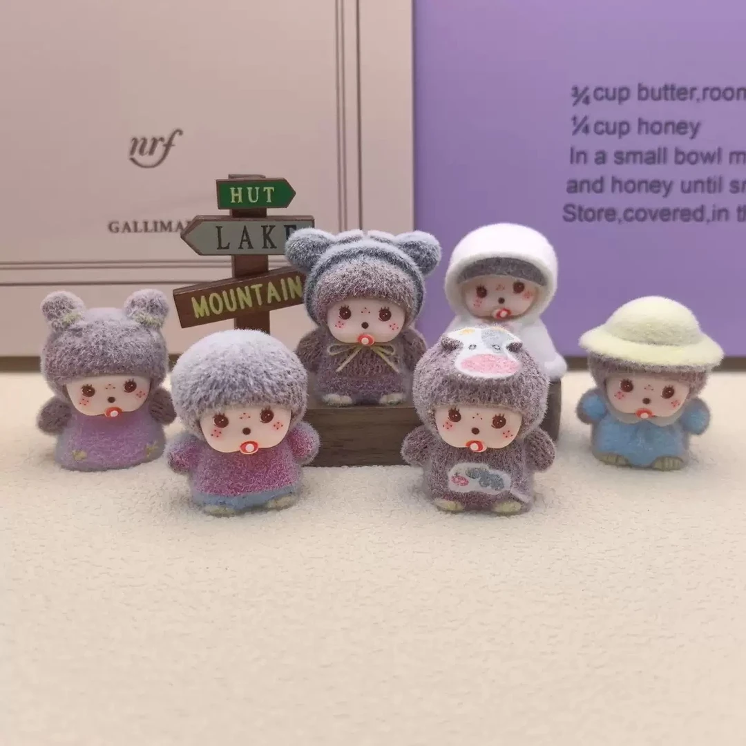 【奶四口】植绒蒙奇奇树脂diy摆件挂件