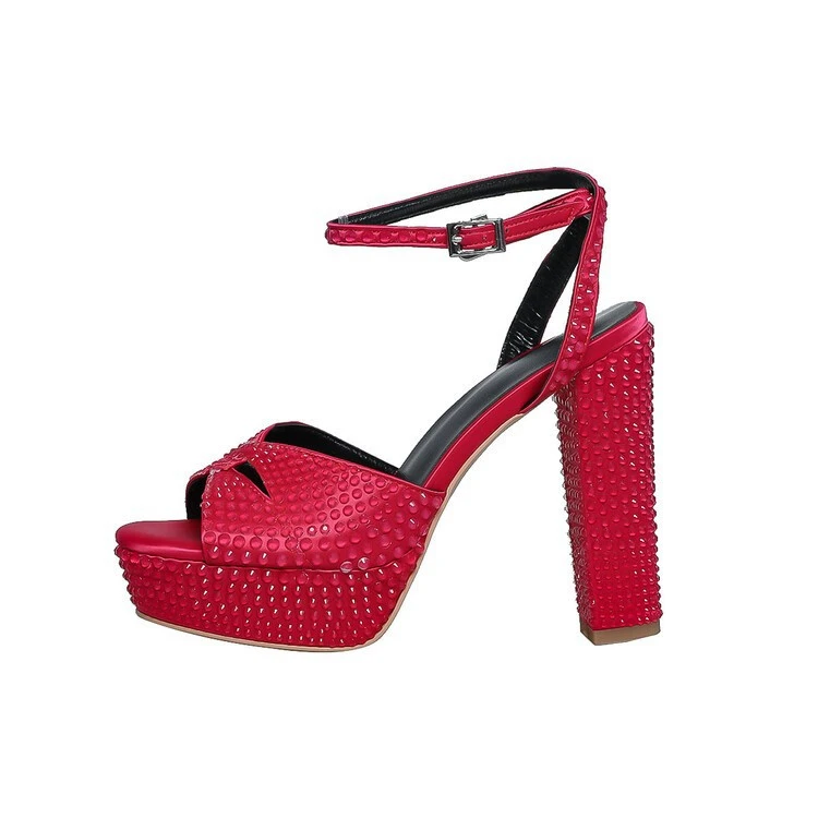 百搭黑色网眼女短靴春夏气质夏季后拉链时尚粗跟靴子水台跨。高跟