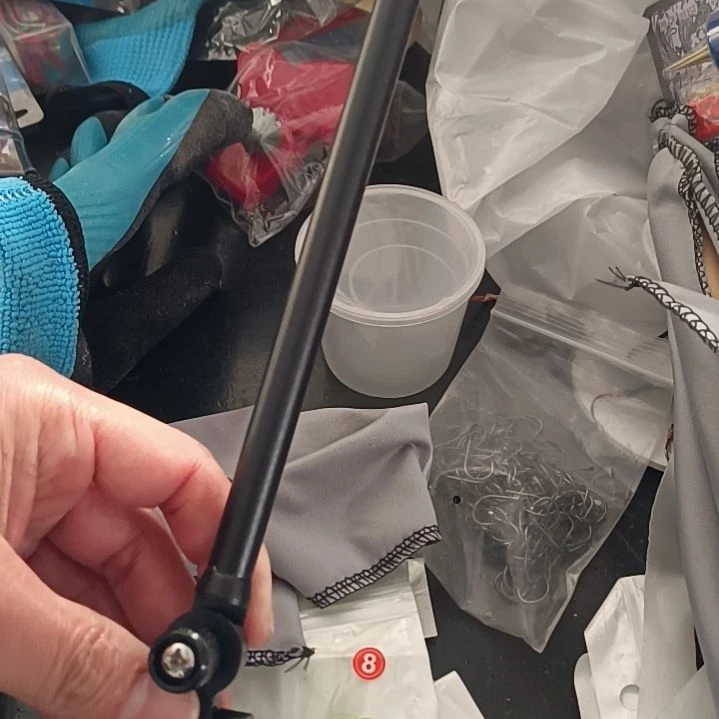 黑色铝合金Y头支架后挂