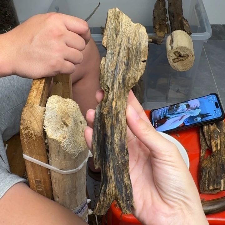 沉香沉香碎屑白棋块料34克