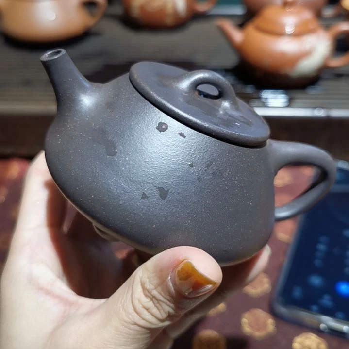 【闪购商品】紫砂茶壶朝***.平盖石瓢