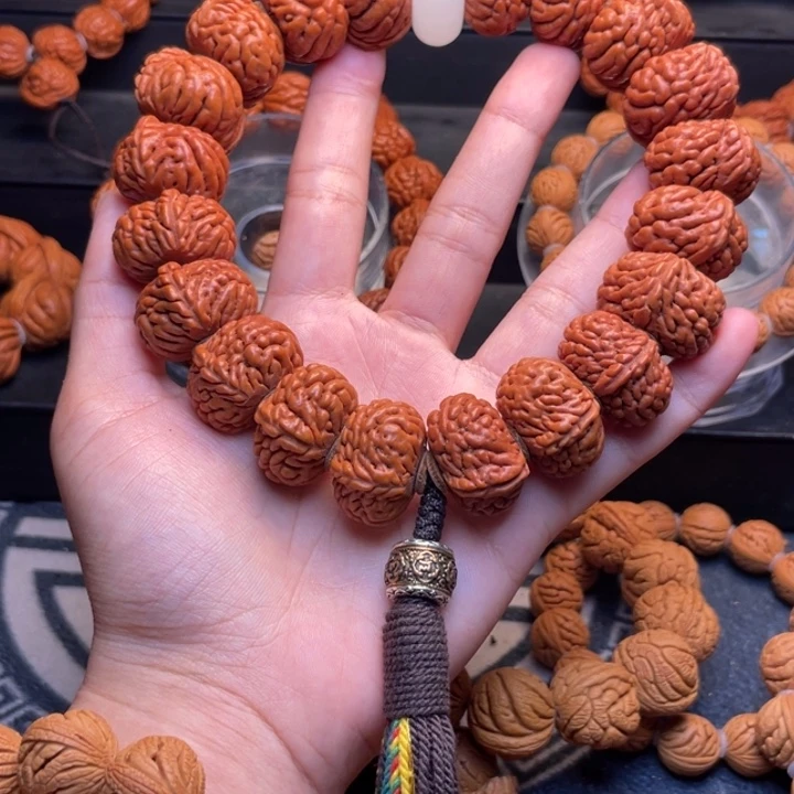 桃核手串龙纹桃核24