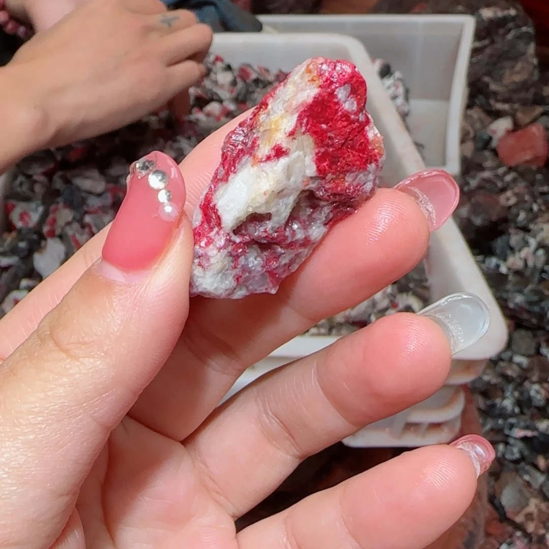 天然辰砂朱砂毛石头1