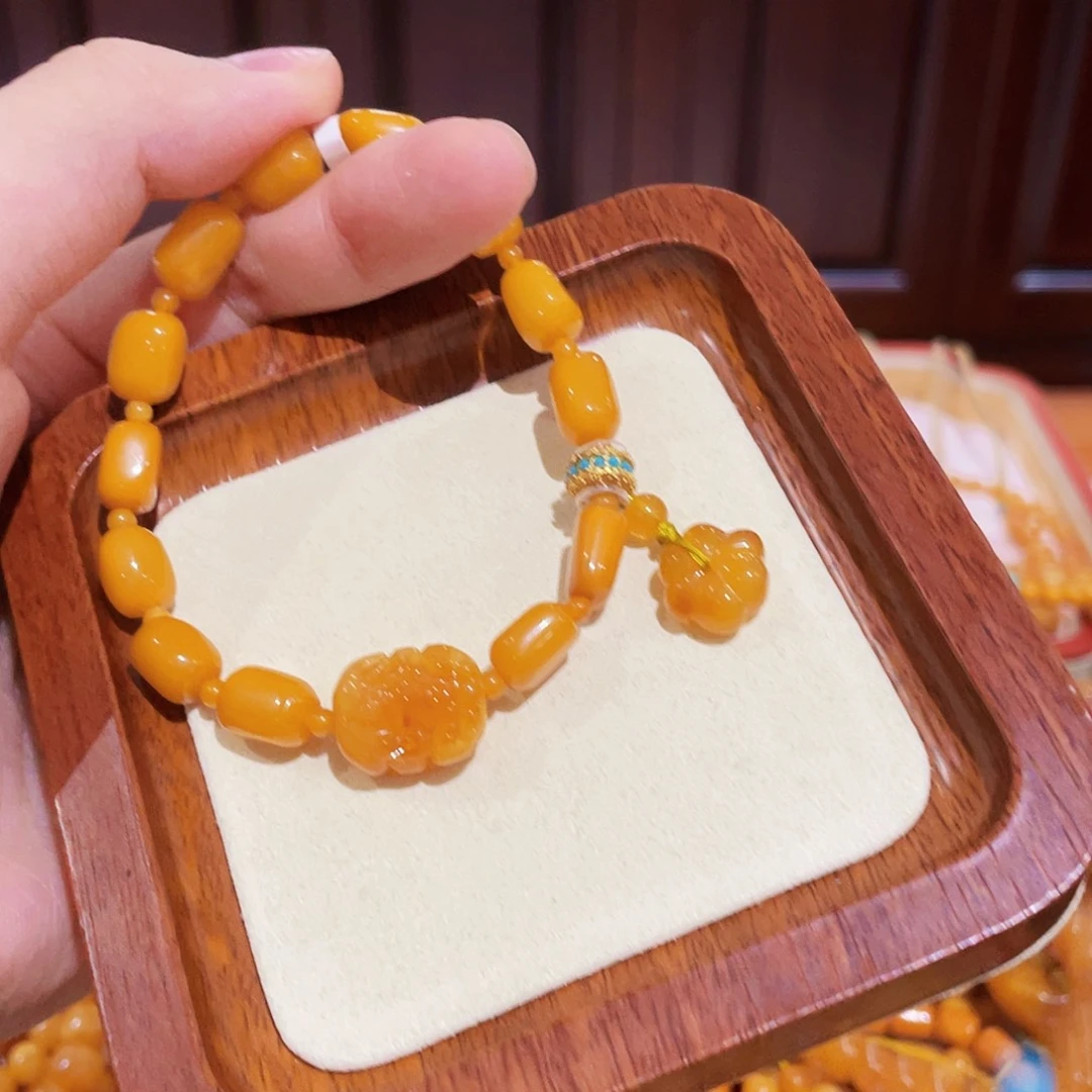 蜜蜡手链未镶嵌手串