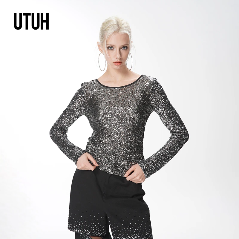 UTUH银色上衣TDWWS1N013