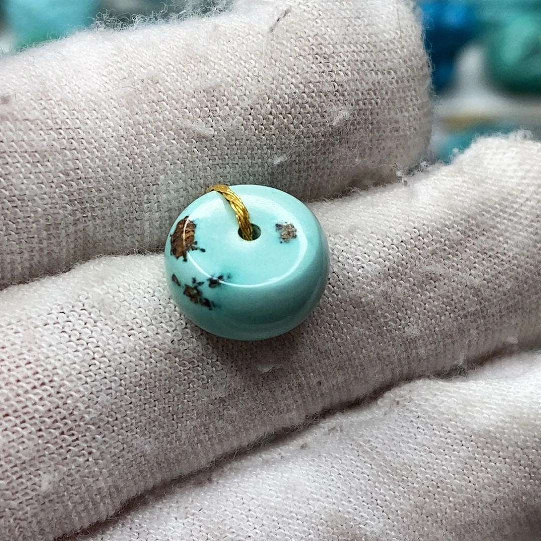 绿松石未镶嵌原矿绿松石地大质检