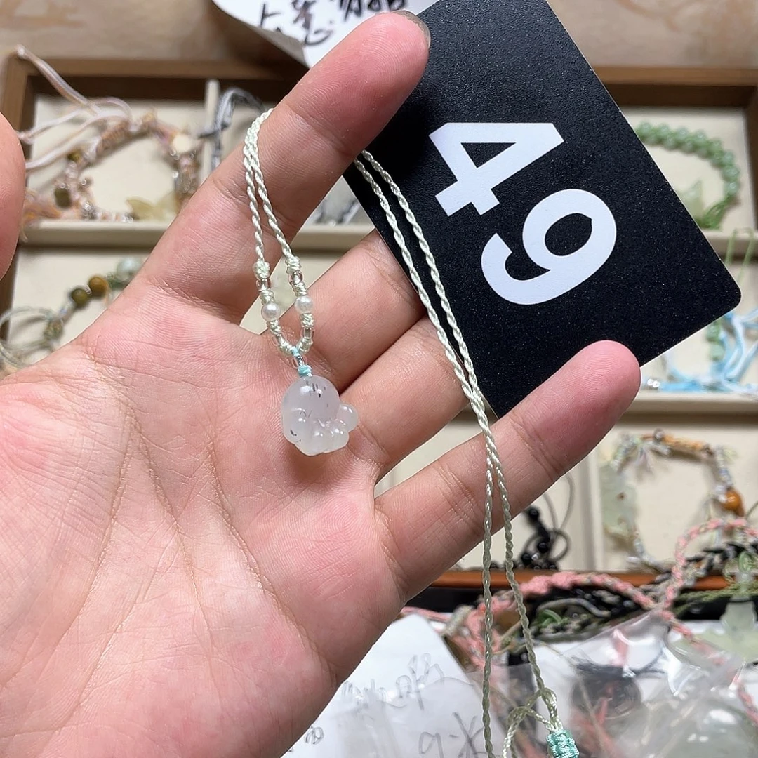 合金蛇纹石玉手链