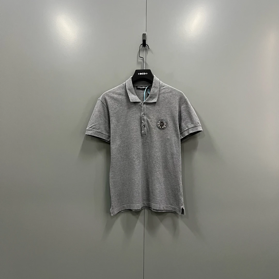 95新 maje (ll) DG 灰色徽标短袖polo衫 48码/208314