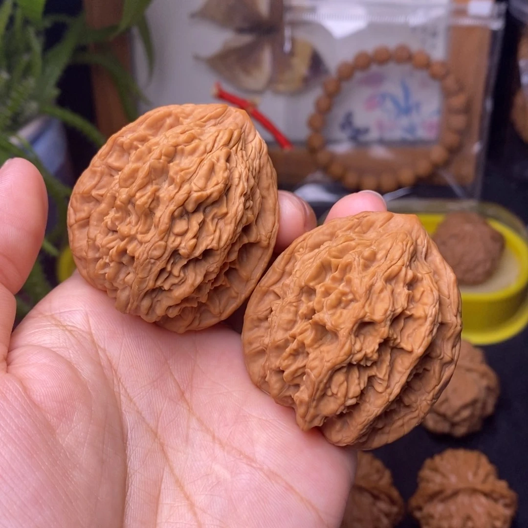 文玩核桃把件43麦虎